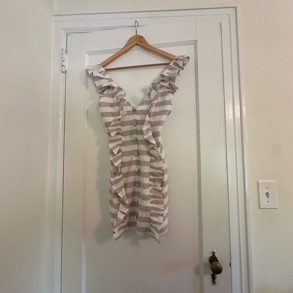 Sabo Striped Ruffle Button Dress - Picture 5 of 8